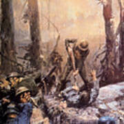 World War I, American Marines In The Art Print