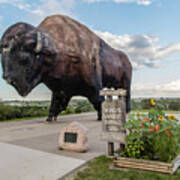 Worlds Largest Buffalo In North Dakota Art Print