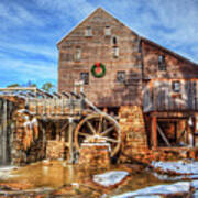 Yates Mill With Rainbow Art Print