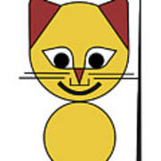 Yellow Cat Art Print