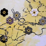 Yellow N Yarn Art Print