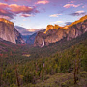 Yosemite Valley Spring Sunset Art Print