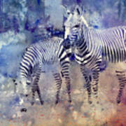 Zebra Paradise Art Print