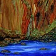Zion Canyon River Walk Art Print