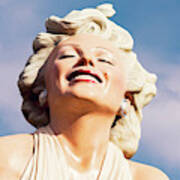 0243 Forever Marilyn Monroe Statue Art Print