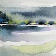 Abstract Lake #1 Art Print