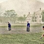 Badminton, May 15, 1886 By Abbot Academy Colorized By Ahmet Asar Colorized By Ahmet Asar #1 Art Print