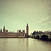 Big Ben & Parliament In London #1 Art Print