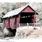 Campbells Covered Bridge #1 Art Print