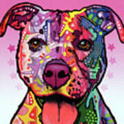 Cherish The Pitbull #1 Art Print