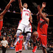 Chicago Bulls V Detroit Pistons Art Print