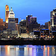 Cincinnati Skyline, Ohio #1 Art Print