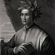 Dante Alighieri, Italian Poet, 19th #1 Art Print