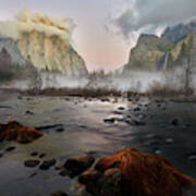 Dusk In Yosemite Art Print
