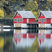 Fishing Huts #1 Art Print