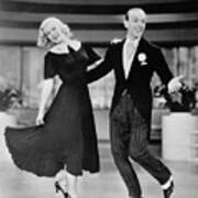 Ginger Rogers And Fred Astaire Dancing #1 Art Print