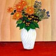 Henri Rousseau Artwork Entitled Bouquet #1 Art Print