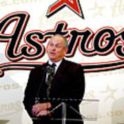 Houston Astros Sign Nolan Ryan To #1 Art Print