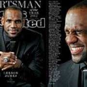 Miami Heat Lebron James, 2012 Sportsman Of The Year Sports Illustrated Cover #1 Art Print