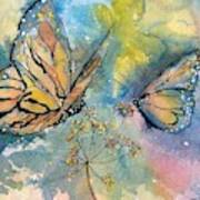 Monarch Butterflies #1 Art Print