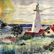 New England Lighthouse #1 Art Print