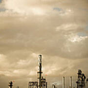 Oil Refinery #1 Art Print