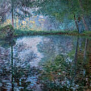 Pond At Montgeron, 1876 Art Print