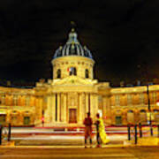 Pont Des Arts Night #1 Art Print