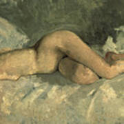 Reclining Nude, Ca 1887. Artist #1 Art Print