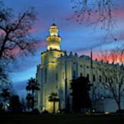 St. George Utah Temple #1 Art Print