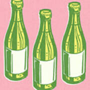 Three Bottles #1 Art Print