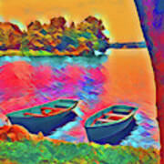 Two Boats #1 Art Print