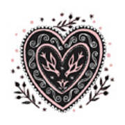 Valentine Heart #1 Art Print