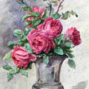 Vase Of Flowers, C1865-1928. Artist #1 Art Print