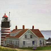 West Quoddy Head Lighthouse #1 Art Print