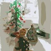 Tiny White Christmas Art Print