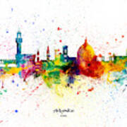 Florence Italy Skyline #17 Art Print