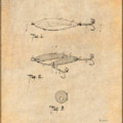 1909 Lockhart Antique Fishing Lure Antique Paper Patent Print Drawing by  Greg Edwards - Fine Art America