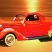 1936 Sunny Ford Coupe Art Print