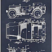 1941 Jeep Military Vehicle Blackboard Patent Print Art Print