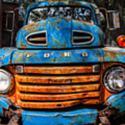 1950\'s Blue Ford Truck For Sale, #78 Art Print