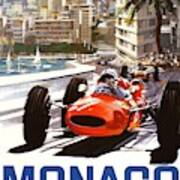 1965 Monaco Grand Prix Racing Poster Art Print