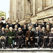 5th Solvay Conference Of 1927 #2 Art Print