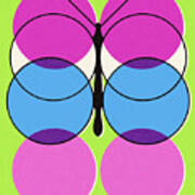 Abstract Butterfly #2 Art Print