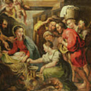 Adoration Of The Shepherds Art Print