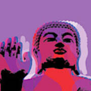 Buddha Pop Art - Warhol Style #2 Art Print