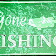 Gone Fishing #2 Art Print