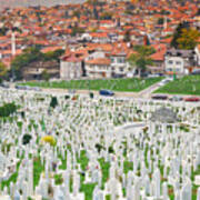 Kovaci War Cemetery And Sarajevo #2 Art Print