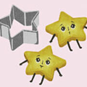 Star Cutout Cookies #2 Art Print