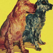 Two Dogs #2 Art Print